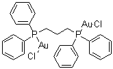 structure of CAS# 72428-60-5, Bis(chlorogold(I)) 1,3-bis(diphenylphosphino)propane;(1,3-Bis(diphenylphosphino)propane)dichlorodigold