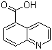 结构式 CAS# 7250-53-5, 喹啉-5-羧酸; 5-喹啉甲酸