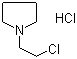 structure of CAS# 7250-67-1, N-(2-Chloroethyl)pyrrolidine hydrochloride;2-Pyrrolidinoethyl chloride hydrochloride