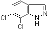 结构式 CAS# 72521-01-8, 6,7-二氯吲唑