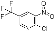 structure of CAS# 72587-15-6, 2-Chloro-3-nitro-5-(trifluoromethyl)pyridine