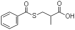 structure of CAS# 72679-02-8, (S)-(-)-3-(Benzoylthio)-2-methylpropanoic acid