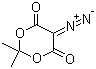 structure of CAS# 7270-63-5, 5-Diazo-2,2-dimethyl-1,3-dioxane-4,6-dione