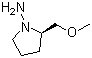 结构式 CAS# 72748-99-3, (R)-(+)-1-氨基-2-(甲氧基甲基)吡咯烷