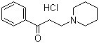 structure of CAS# 73-63-2, 3-(1-Piperidinyl)propiophenone hydrochloride
