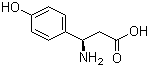 structure of CAS# 73025-69-1, (R)-3-Amino-3-(4-hydroxyphenyl)propionic acid