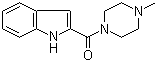 structure of CAS# 73187-30-1, (1H-Indol-2-yl)(4-methylpiperazin-1-yl)methanone;1-(1H-Indol-2-ylcarbonyl)-4-methylpiperazine