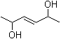 structure of CAS# 7319-23-5, 3-Hexene-2,5-diol;NSC 60702