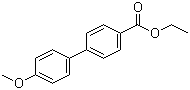 structure of CAS# 732-80-9, Ethyl 4'-methoxy-1,1'-biphenyl-4-carboxylate;Ethyl 4'-methoxybiphen-4-ylcarboxylate