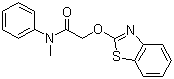 structure of CAS# 73250-68-7, Mefenacet;2-(2-Benzothiazolyloxy)-N-methyl-N-phenylacetamide; Hinochloa