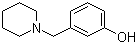 structure of CAS# 73279-04-6, 3-(1-Piperidinylmethyl)phenol;1-(3-Hydroxyphenylmethyl)piperidine