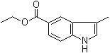 结构式 CAS# 73396-90-4, 3-甲基-1H-吲哚-5-羧酸乙酯