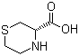结构式 CAS# 73401-53-3, (S)-3-硫代吗啉甲酸