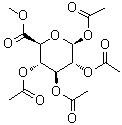 structure of CAS# 7355-18-2, beta-D-Glucopyranuronic acid methyl ester 1,2,3,4-tetraacetate;Methyl 1,2,3,4-tetra-O-acetyl-beta-D-glucopyranuronate; Methyl tetra-O-acetyl-beta-D-glucopyranuronate; NSC 16925; NSC 82042