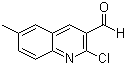 structure of CAS# 73568-27-1, 2-Chloro-6-methyl-3-quinolinecarbaldehyde;2-Chloro-6-methylquinoline-3-carboxaldehyde