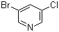 structure of CAS# 73583-39-8, 3-Bromo-5-chloropyridine