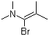 structure of CAS# 73630-93-0, 1-Bromo-N,N,2-trimethylpropenylamine