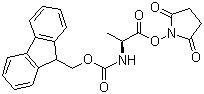结构式 CAS# 73724-40-0, N-芴甲氧羰基-L-丙氨酸琥珀酰亚胺酯