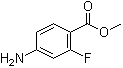 2-氟-4-氨基苯甲酸甲酯分子结构 (CAS 73792-08-2)