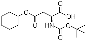 structure of CAS# 73821-95-1, Boc-L-aspartic acid 4-cyclohexyl ester ;Boc-Asp(Ochx)-OH
