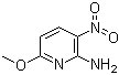 structure of CAS# 73896-36-3, 2-Amino-6-methoxy-3-nitropyridine;2-Amino-3-nitro-6-methoxypyridine
