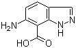 结构式 CAS# 73907-95-6, 6-氨基-1H-吲唑-7-甲酸