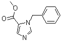structure of CAS# 73941-33-0, 1-(Phenylmethyl)-1H-imidazole-5-carboxylic acid methyl ester;NSC 91543
