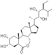structure of CAS# 74174-44-0, Homobrassinolide;Brassinolide-ethyl; (1R,3aS,3bS,6aS,8S,9R,10aR,10bS,12aS)-1-[(1S,4S)-4-Ethyl-2,3-dihydroxy-1,5-dimethylhexyl]hexadecahydro-8,9-dihydroxy-10a,12a-dimethyl-6H-benz[c]indeno[5,4-e]oxepin-6-one