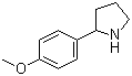 结构式 CAS# 74190-66-2, 2-(4-甲氧基苯基)吡咯烷
