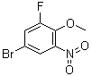 结构式 CAS# 74266-66-3, 4-溴-2-氟-6-硝基苯甲醚
