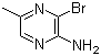 structure of CAS# 74290-65-6, 3-Bromo-5-methylpyrazin-2-amine