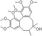structure of CAS# 7432-28-2, Schisandrin;5,6,7,8-Tetrahydro-6,7-dimethyl-1,2 3,10,11,12-hexamethoxydibenzo[a,c]cycloocten-6-ol