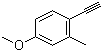 structure of CAS# 74331-69-4, 1-Ethynyl-4-methoxy-2-methylbenzene