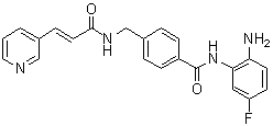 结构式 CAS# 743420-02-2, 西达本胺