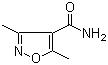 3,5-二甲基-4-异恶唑甲酰胺分子结构 (CAS 74356-30-2)