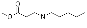 结构式 CAS# 744266-99-7, N-甲基-N-戊基-beta-丙氨酸甲酯