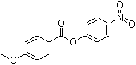 4-甲氧基苯甲酸 4-硝基苯酯分子结构 (CAS 7464-46-2)