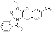 4-Amino-L-phenyl-N-phthalylalanine ethyl ester molecular structure (CAS 74743-23-0)