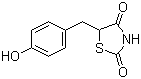 structure of CAS# 74772-78-4, 5-(4-Hydroxybenzyl)-1,3-thiazolidine-2,4-dione