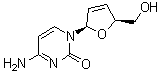 structure of CAS# 7481-88-1, Dideoxycytidinene;2',3'-Didehydro-2',3'-dideoxycytidine; D 4C