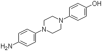 结构式 CAS# 74853-08-0, 1-(4-氨基苯基)-4-(4-羟基苯基)哌嗪