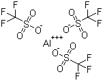 structure of CAS# 74974-61-1, Aluminum trifluoromethanesulfonate;Aluminum triflate