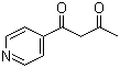 结构式 CAS# 75055-73-1, 1-(4-吡啶基)-1,3-丁二酮
