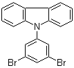 structure of CAS# 750573-26-3, 9-(3,5-Dibromophenyl)-9H-carbazole
