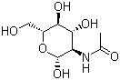 结构式 CAS# 7512-17-6, N-乙酰氨基葡萄糖