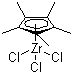 structure of CAS# 75181-07-6, Pentamethylcyclopentadienyl zirconium trichloride;Pentamethylcyclopentadienylzirconium(IV) trichloride