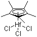 structure of CAS# 75181-08-7, Pentamethylcyclopentadienylhafnium trichloride ;Pentamethylcyclopentadienylhafnium(IV) trichloride