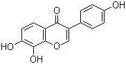 结构式 CAS# 75187-63-2, 7,8-二羟基-3-(4-羟基苯基)苯并吡喃-4-酮