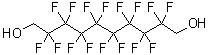 2,2,3,3,4,4,5,5,6,6,7,7,8,8,9,9-十六氟-1,10-癸二醇分子结构 (CAS 754-96-1)