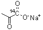 Sodium [1-<sup>14</sup>C]pyruvate molecular structure (CAS 7540-66-1)
